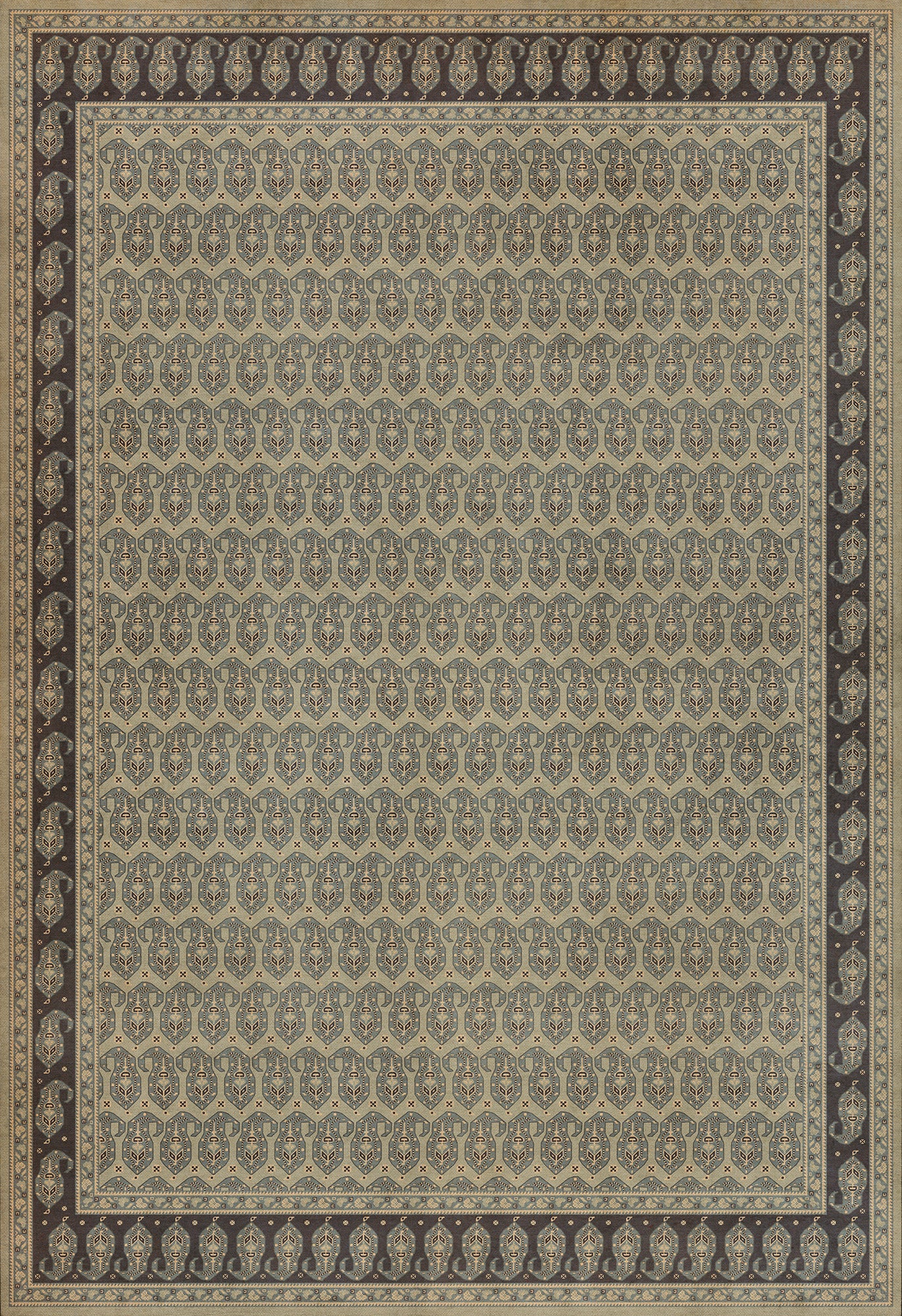 Persian Bazaar - Kintala - Nivasi 96x140 Vintage Vinyl Floorcloth