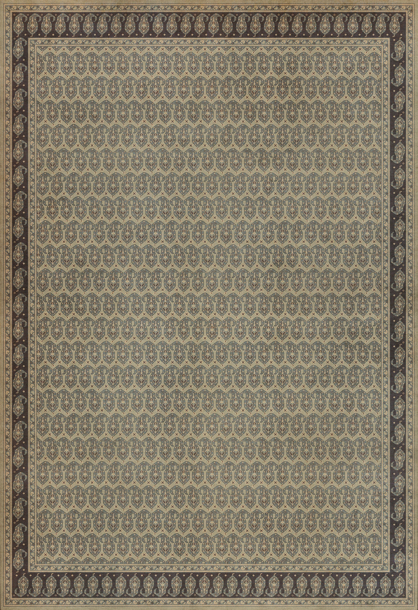 Persian Bazaar - Kintala - Nivasi 120x175 Vintage Vinyl Floorcloth