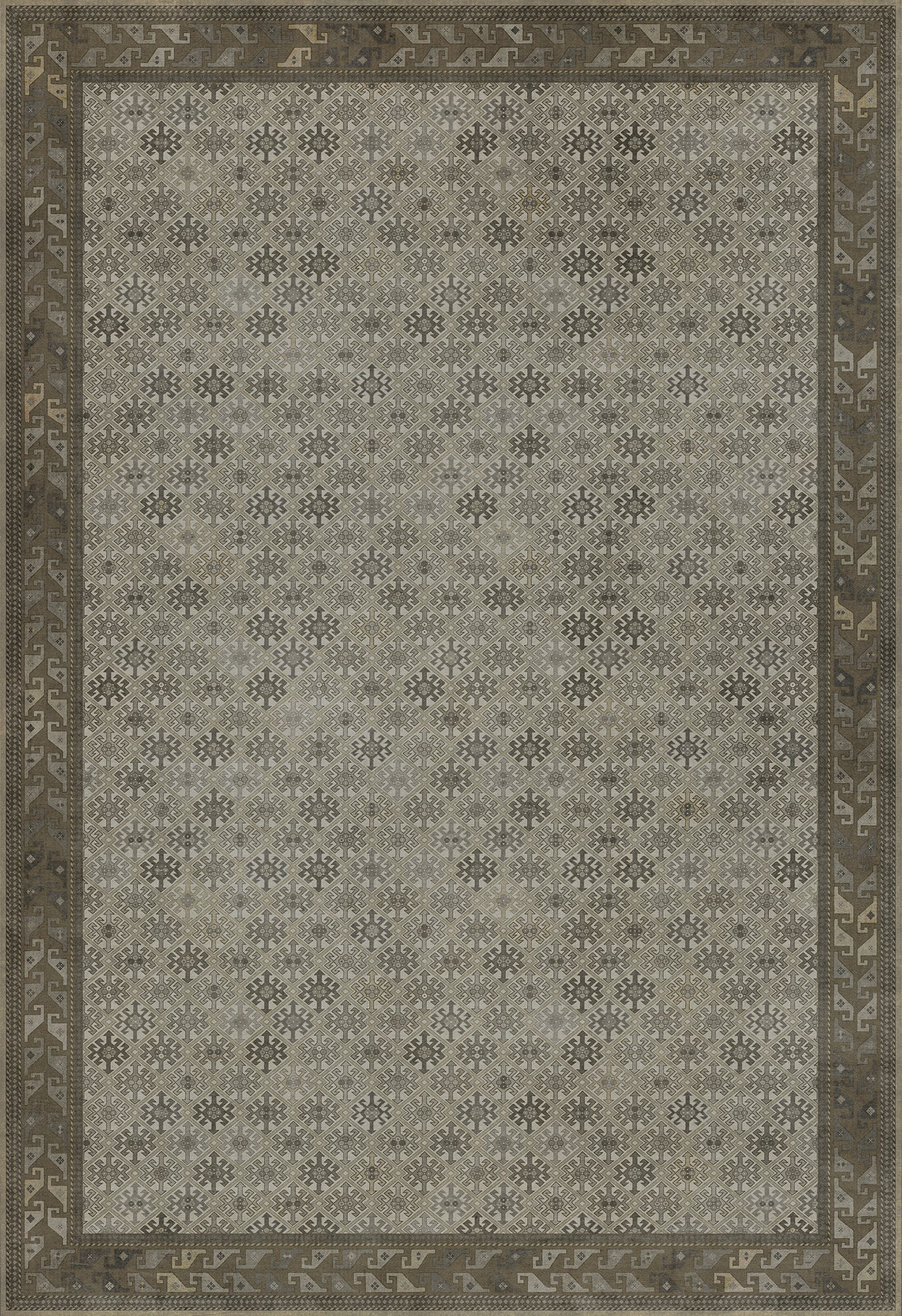 Persian Bazaar - Daghestan - Vokzal 120x175 Vintage Vinyl Floorcloth