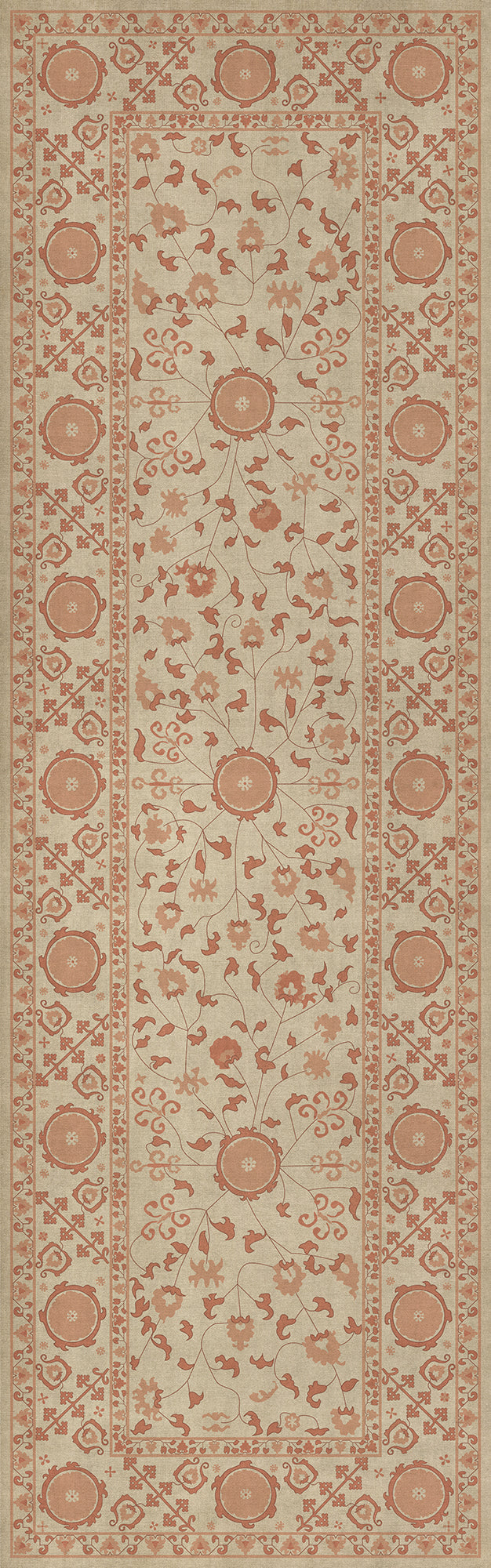 Persian Bazaar - Samarkand - Gazal 36x115 Vintage Vinyl Floorcloth