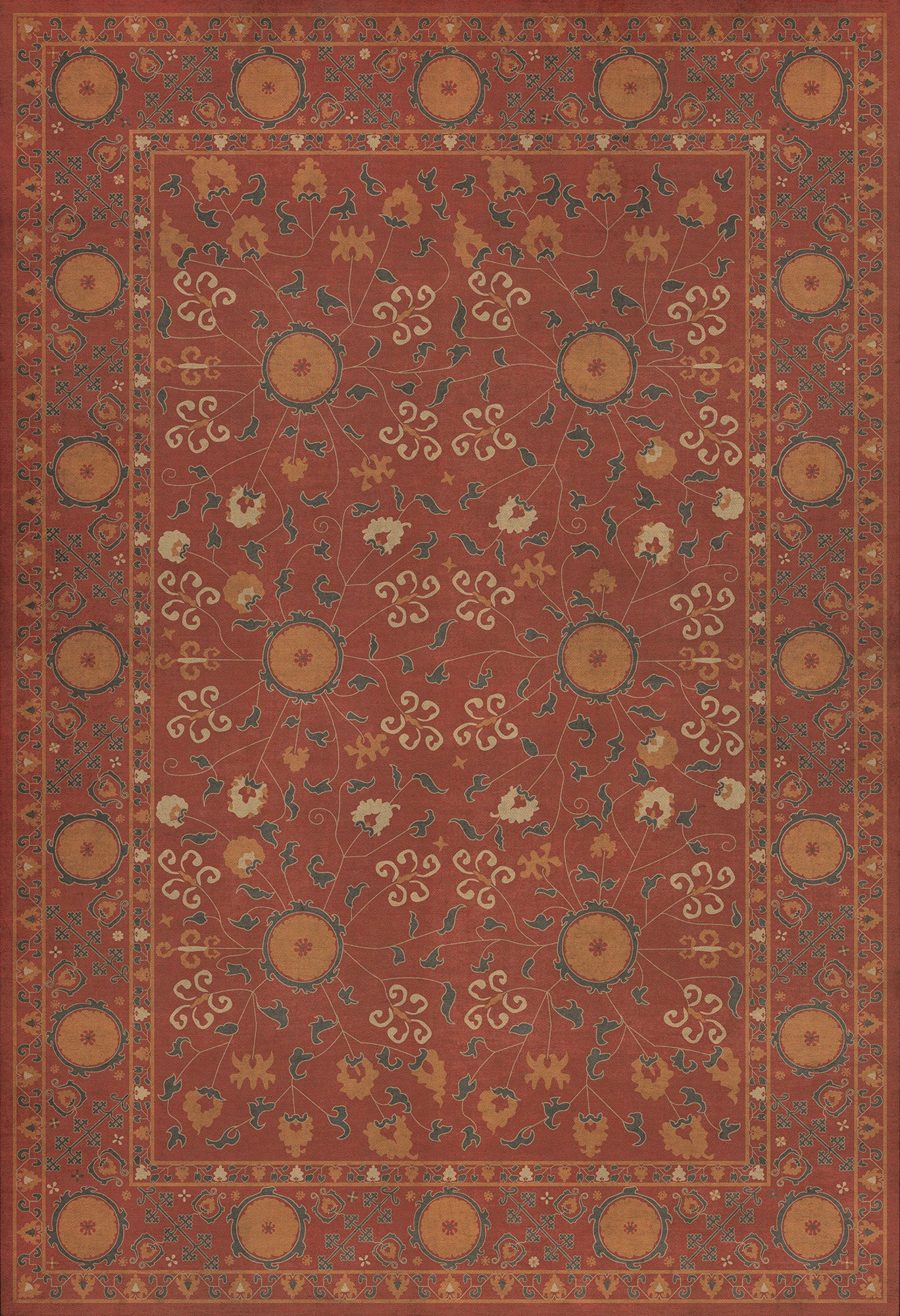 Persian Bazaar - Samarkand - Lola 52x76 Vintage Vinyl Floorcloth