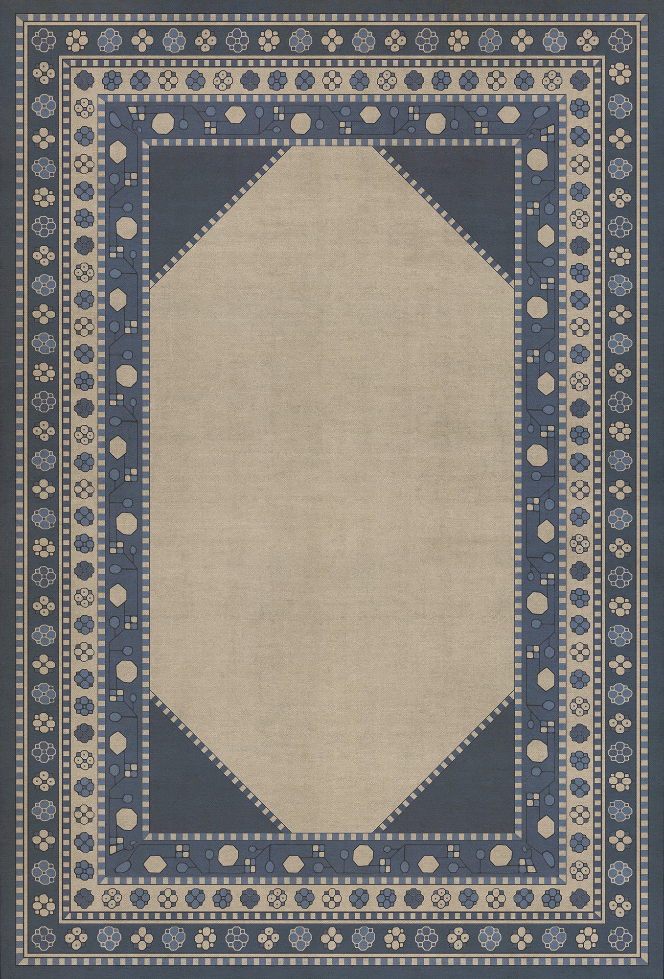 Persian Bazaar - Lombalo - Gradaren 38x56 Vintage Vinyl Floorcloth