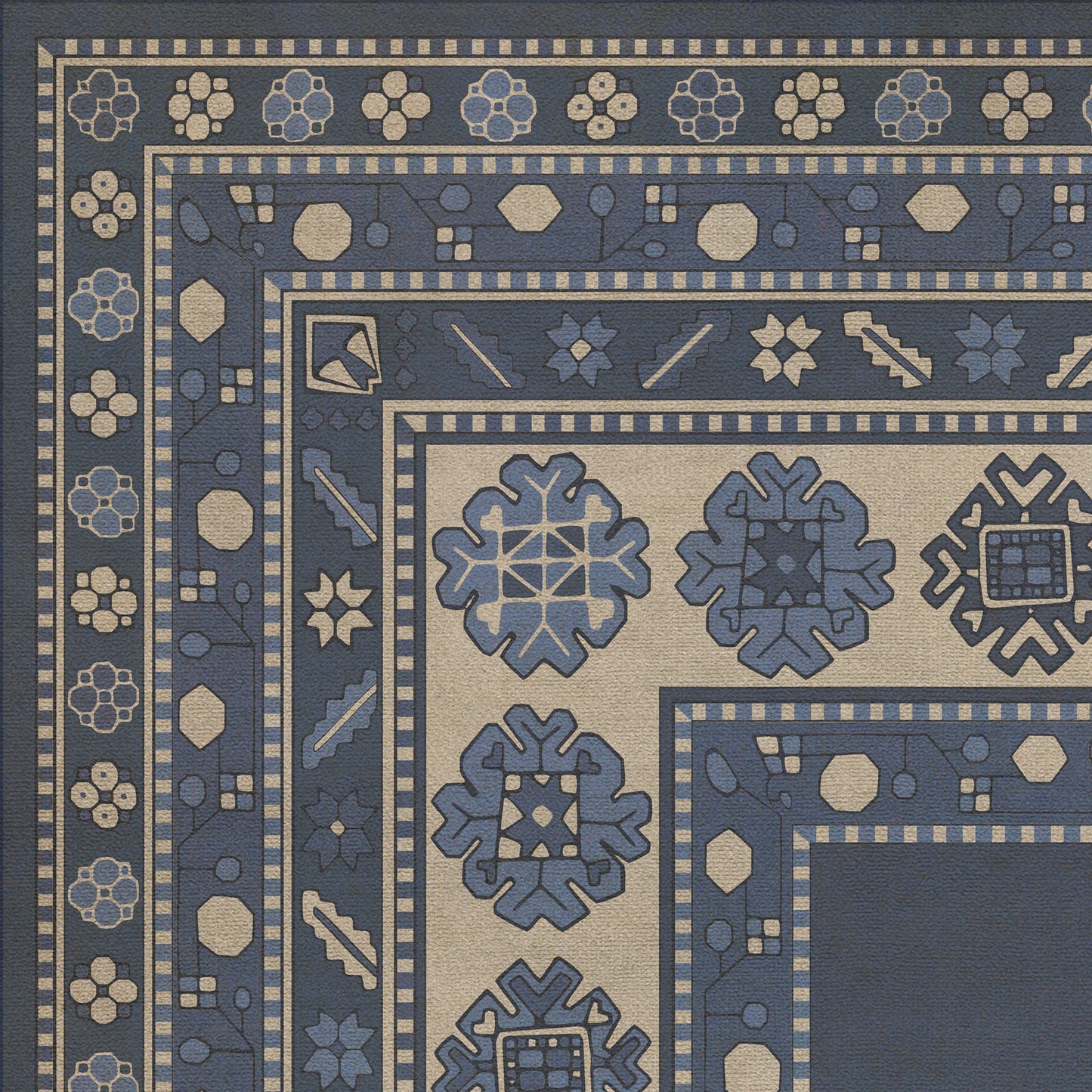 Persian Bazaar - Lombalo - Gradaren 72x108 Vintage Vinyl Floorcloth