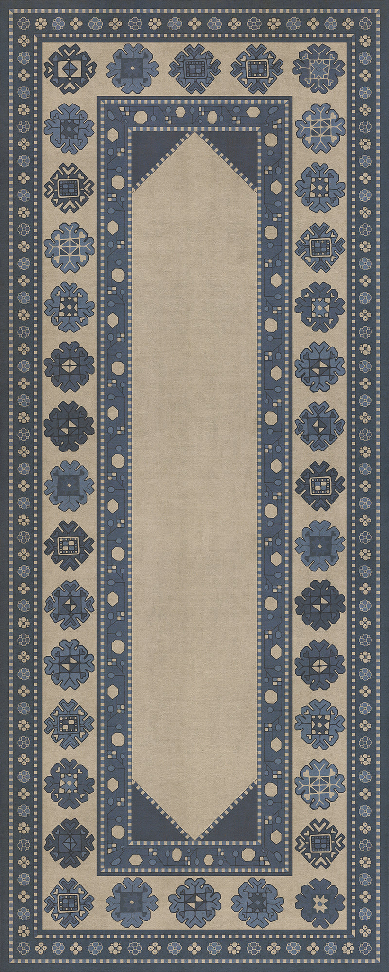 Persian Bazaar - Lombalo - Gradaren 36x90 Vintage Vinyl Floorcloth