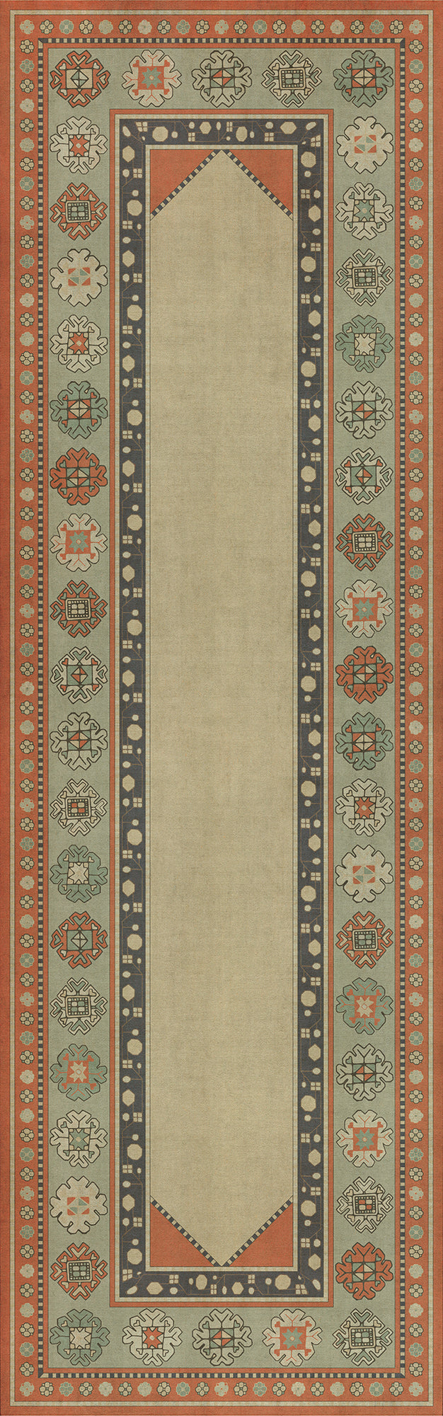 Persian Bazaar - Lombalo - Nazeli 36x115 Vintage Vinyl Floorcloth