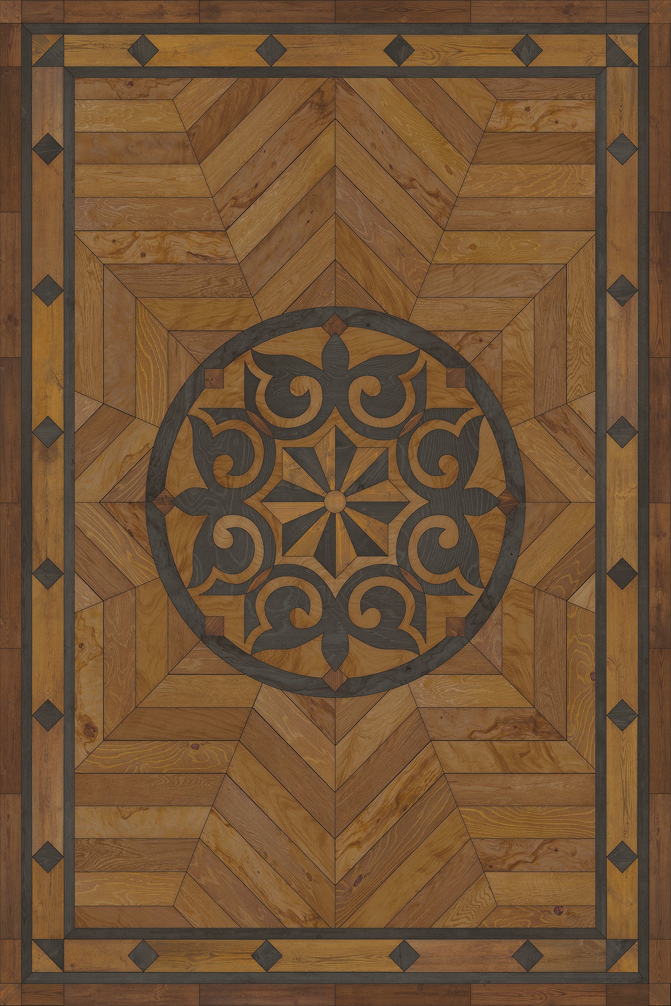 Artisanry - Caledonian - Eye of the Workman 24x36 Vintage Vinyl Floorcloth