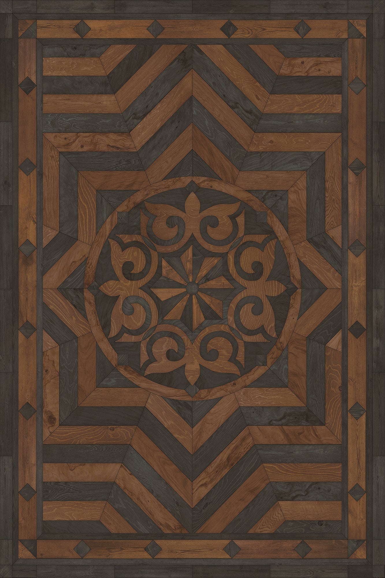 Artisanry - Caledonian - Foundation of Refinement 24x36 Vintage Vinyl Floorcloth
