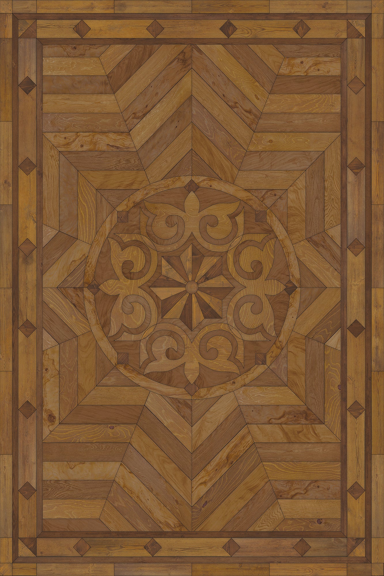 Artisanry - Caledonian - Source of Delight 24x36 Vintage Vinyl Floorcloth