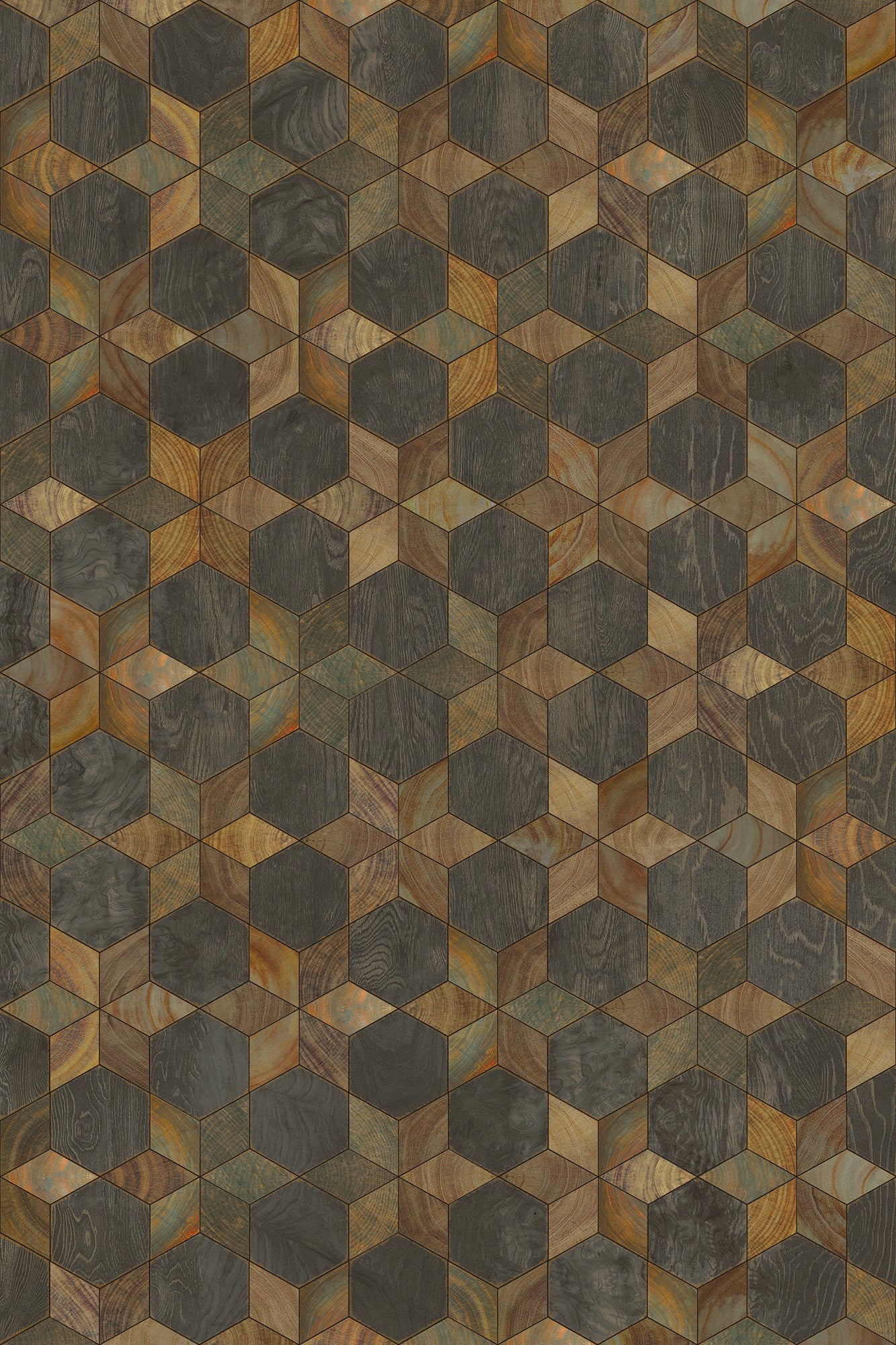 Artisanry - Illuminated - Shooting Star 24x36 Vintage Vinyl Floorcloth