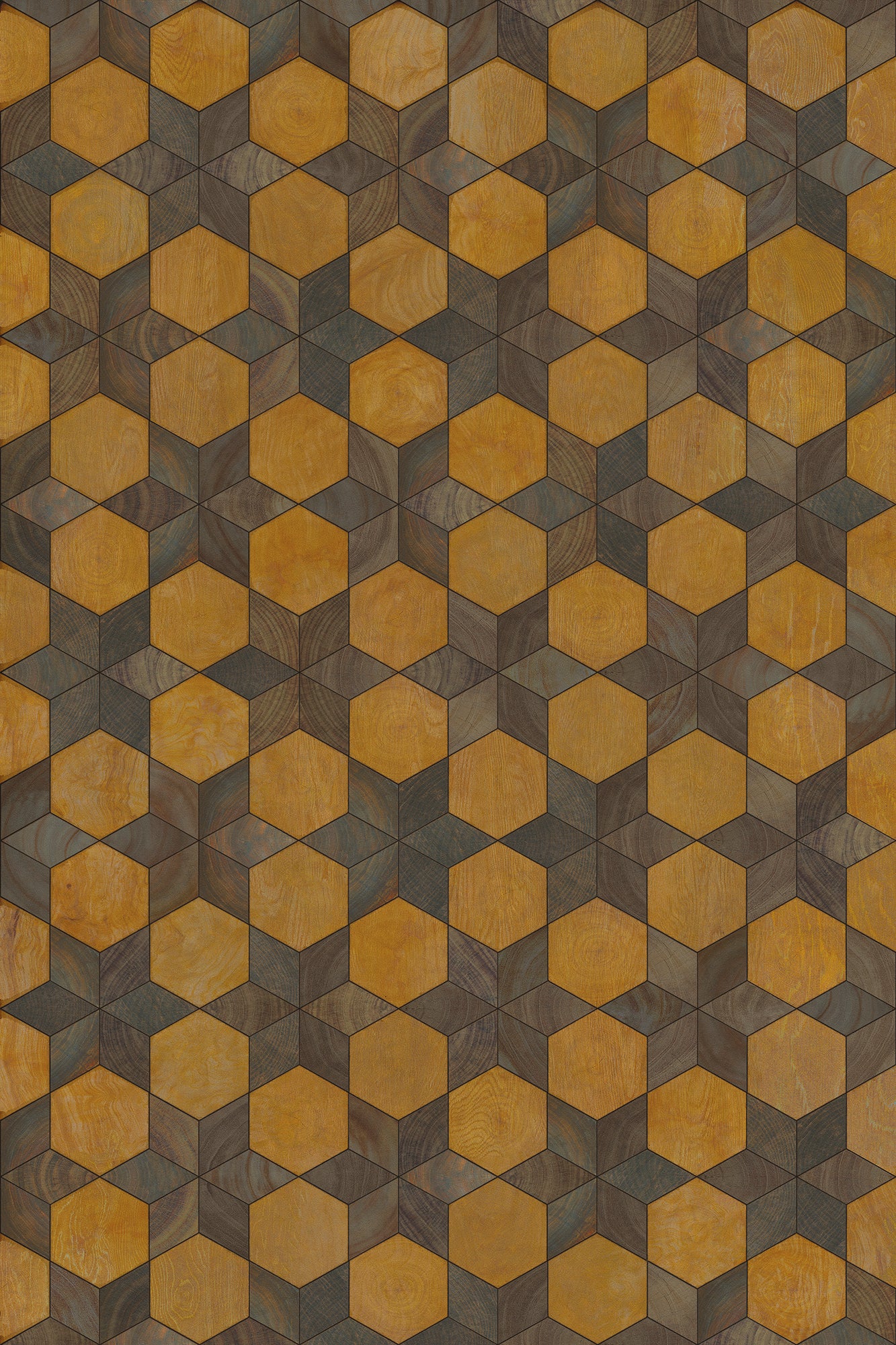 Artisanry - Illuminated - Swinging on a Star 24x36 Vintage Vinyl Floorcloth