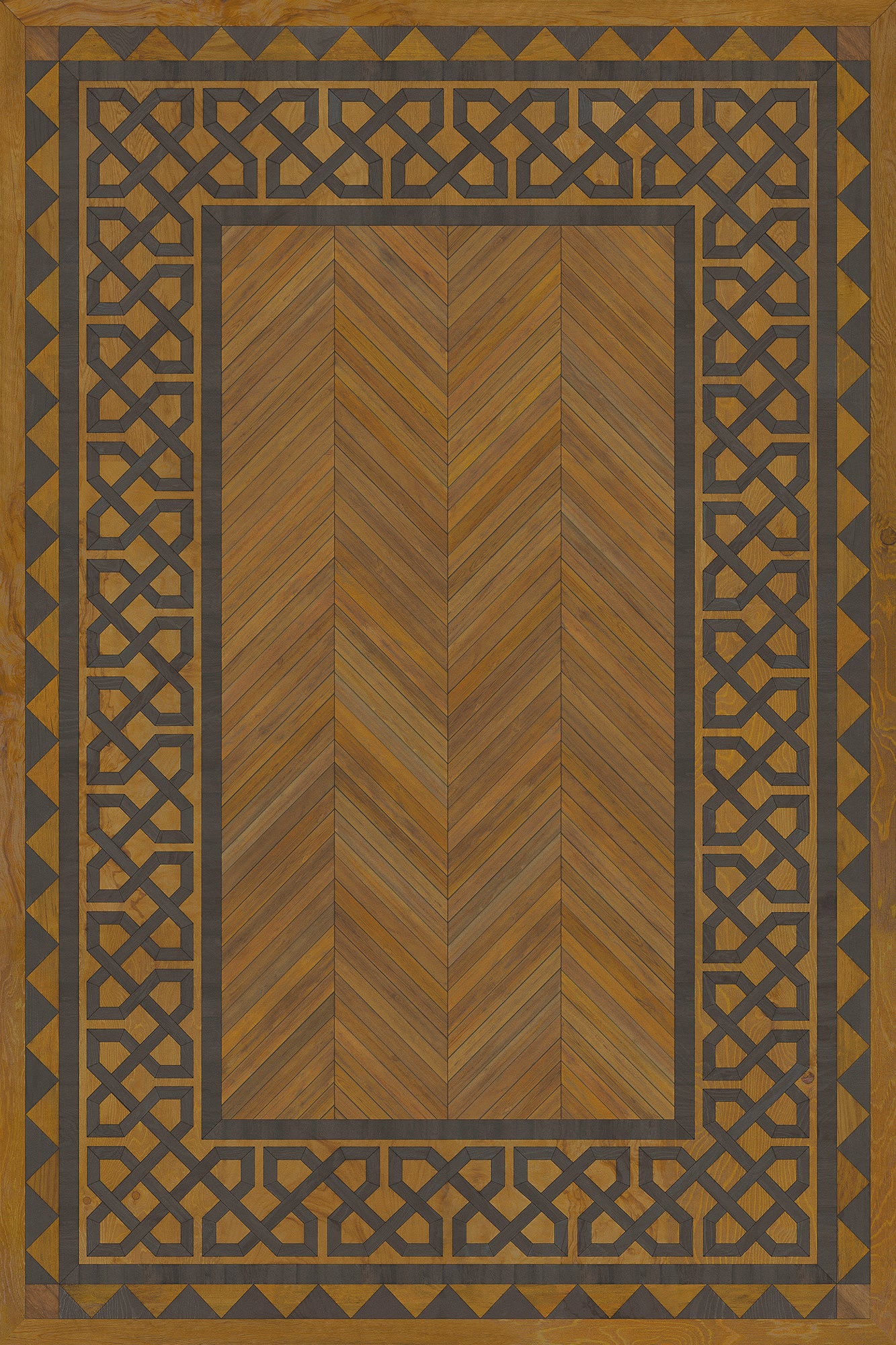Artisanry - University - Dulwich 24x36 Vintage Vinyl Floorcloth