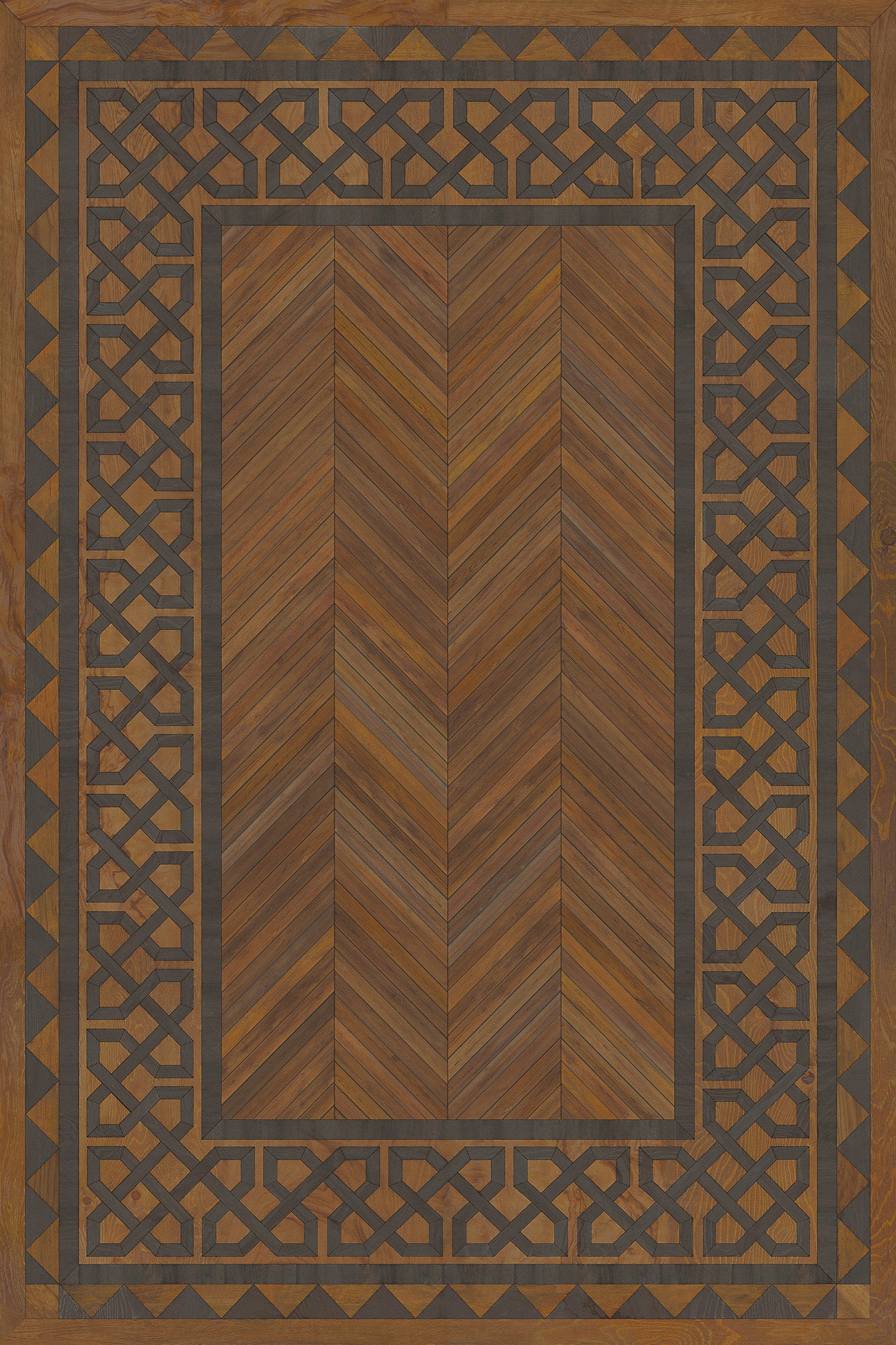 Artisanry - University - Oxford 24x36 Vintage Vinyl Floorcloth