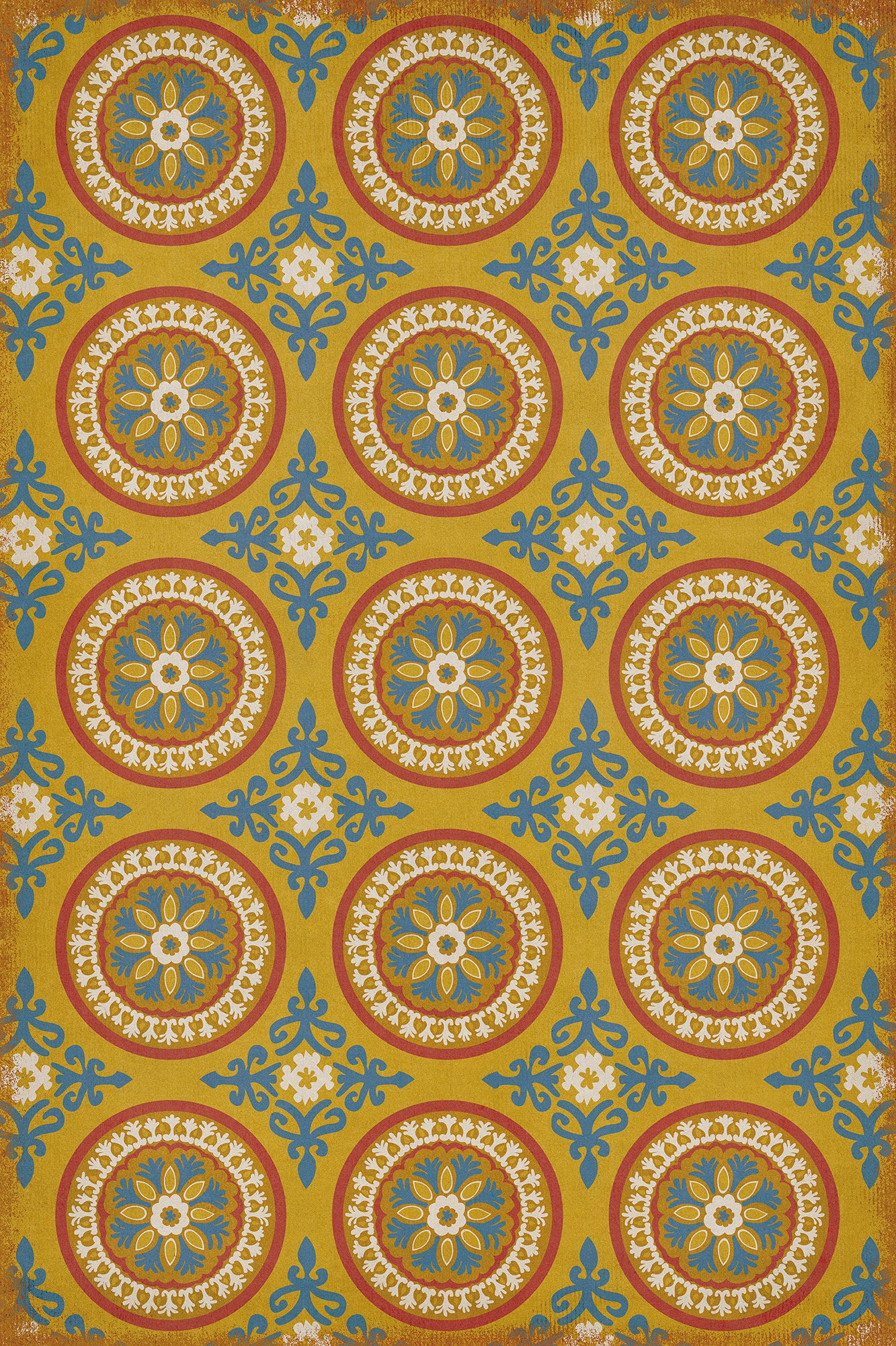 Pattern 43 Sublime 24x36 Vintage Vinyl Floorcloth
