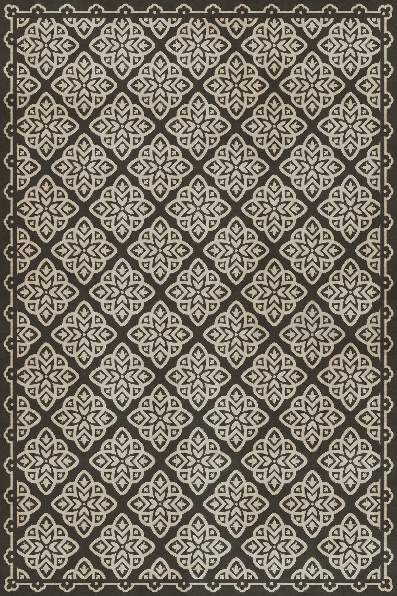 Pattern 45 Nitritus 24x36 Vintage Vinyl Floorcloth