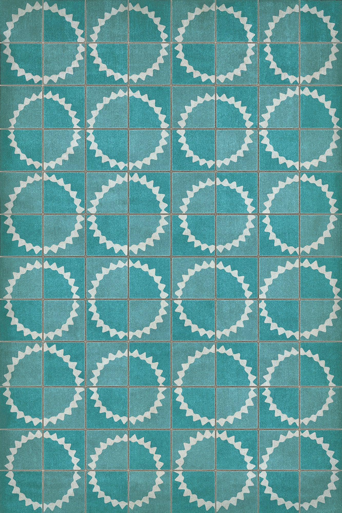 Pattern 46 Stellar 24x36 Vintage Vinyl Floorcloth