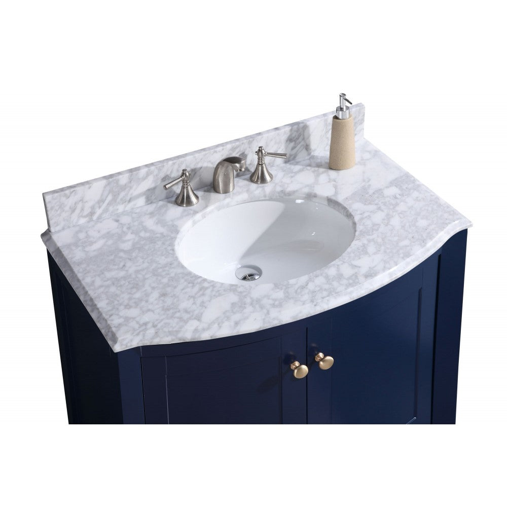 36" Blue Bathroom Vanity-Pvc