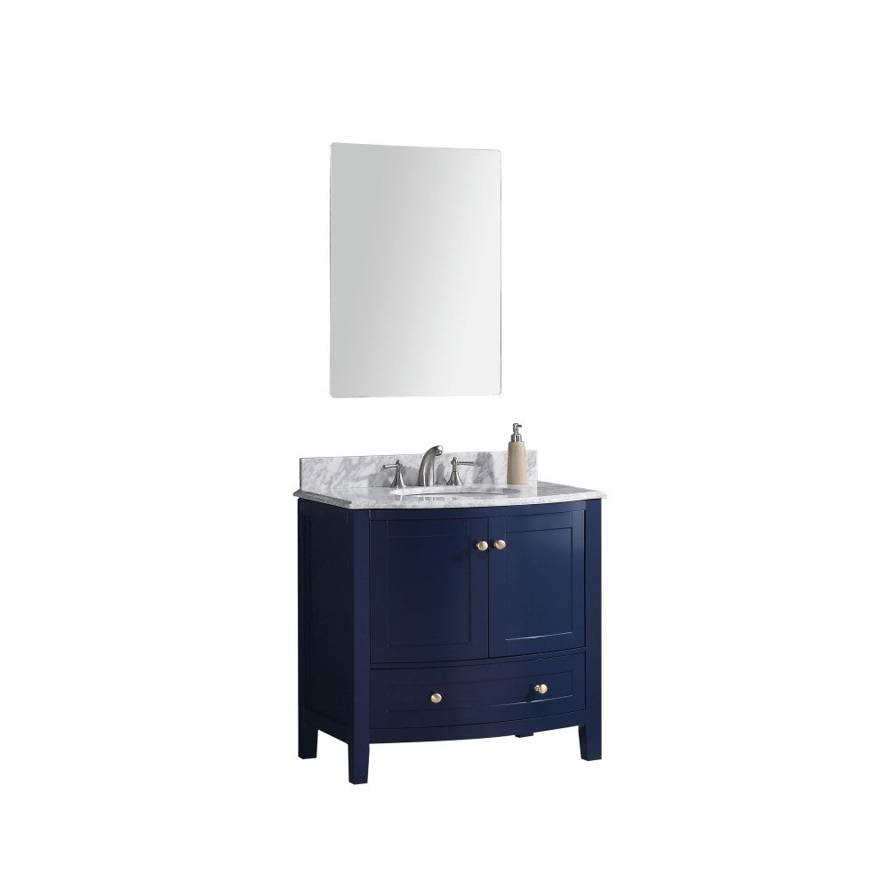 36" Blue Bathroom Vanity-Pvc