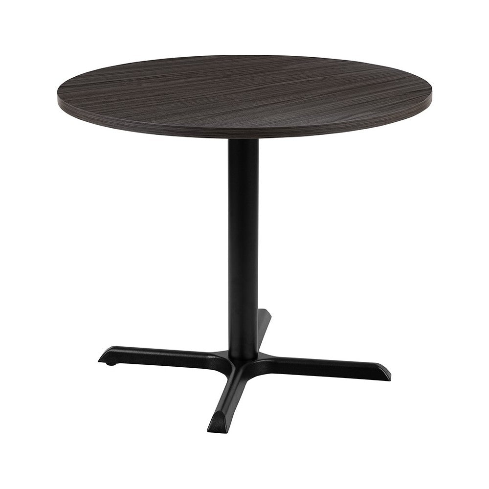36" Round Multi-Purpose Conference Table in Rustic Gray
