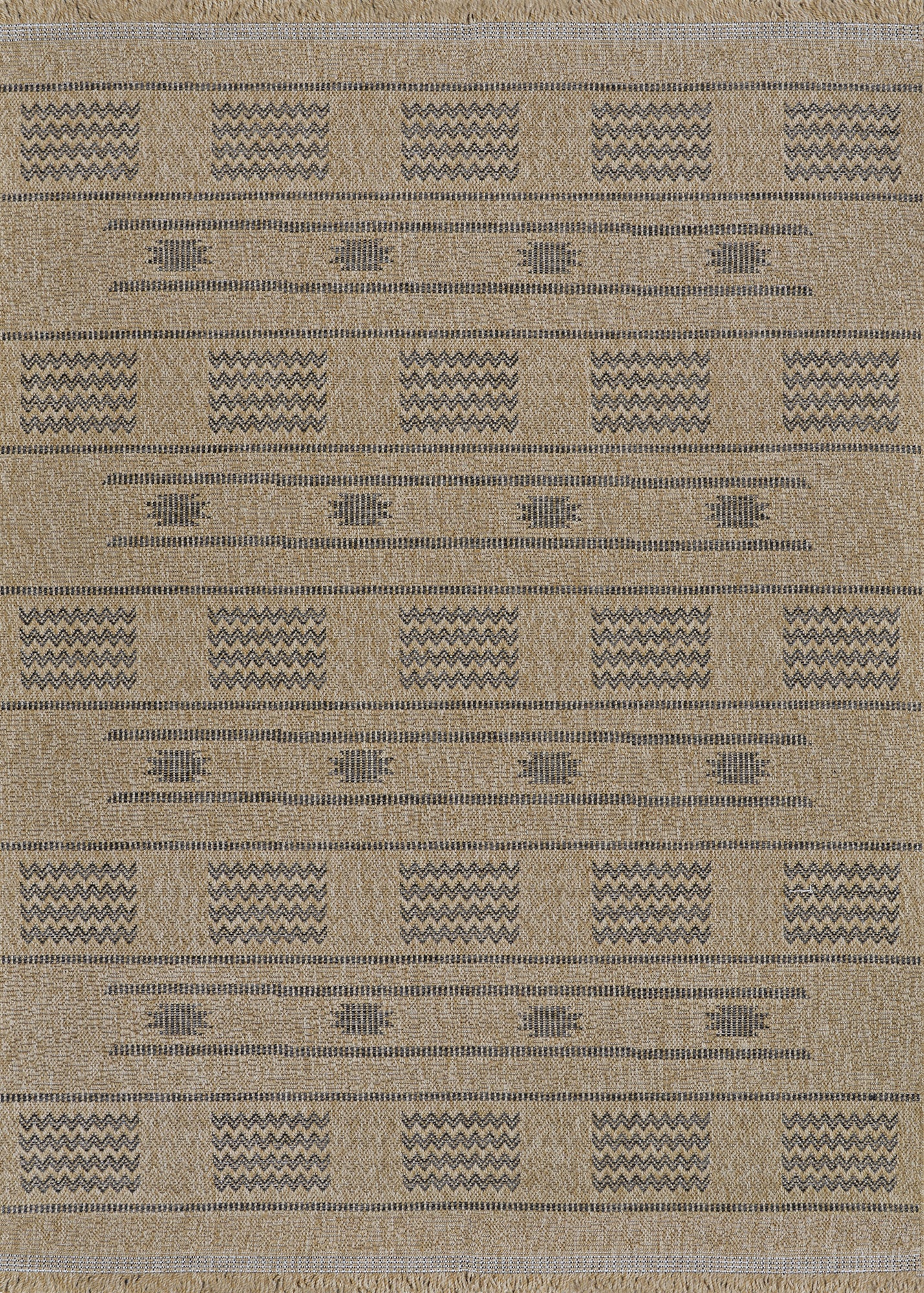 Couristan Naturalistic Sonoran Natural-Charcoal Rug 5'3" x 7'6"