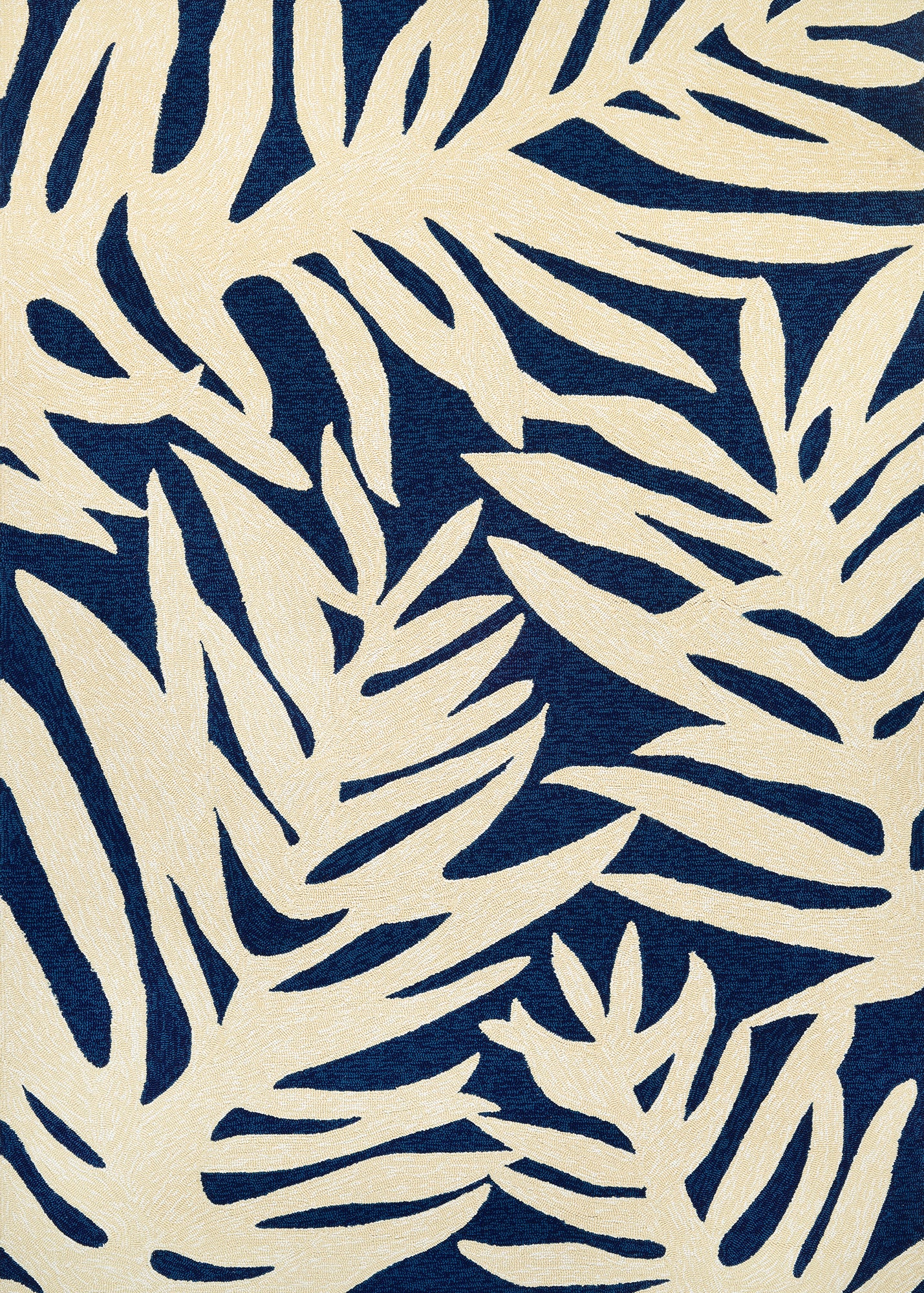 Couristan Covington Palms Navy Rug 5'6" x 8'