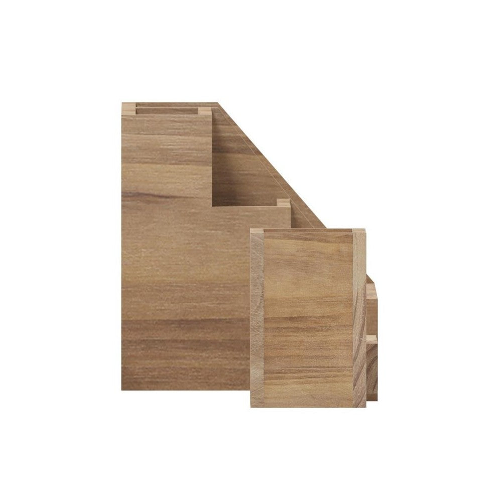 3PC Rustic Brown Organizer Set