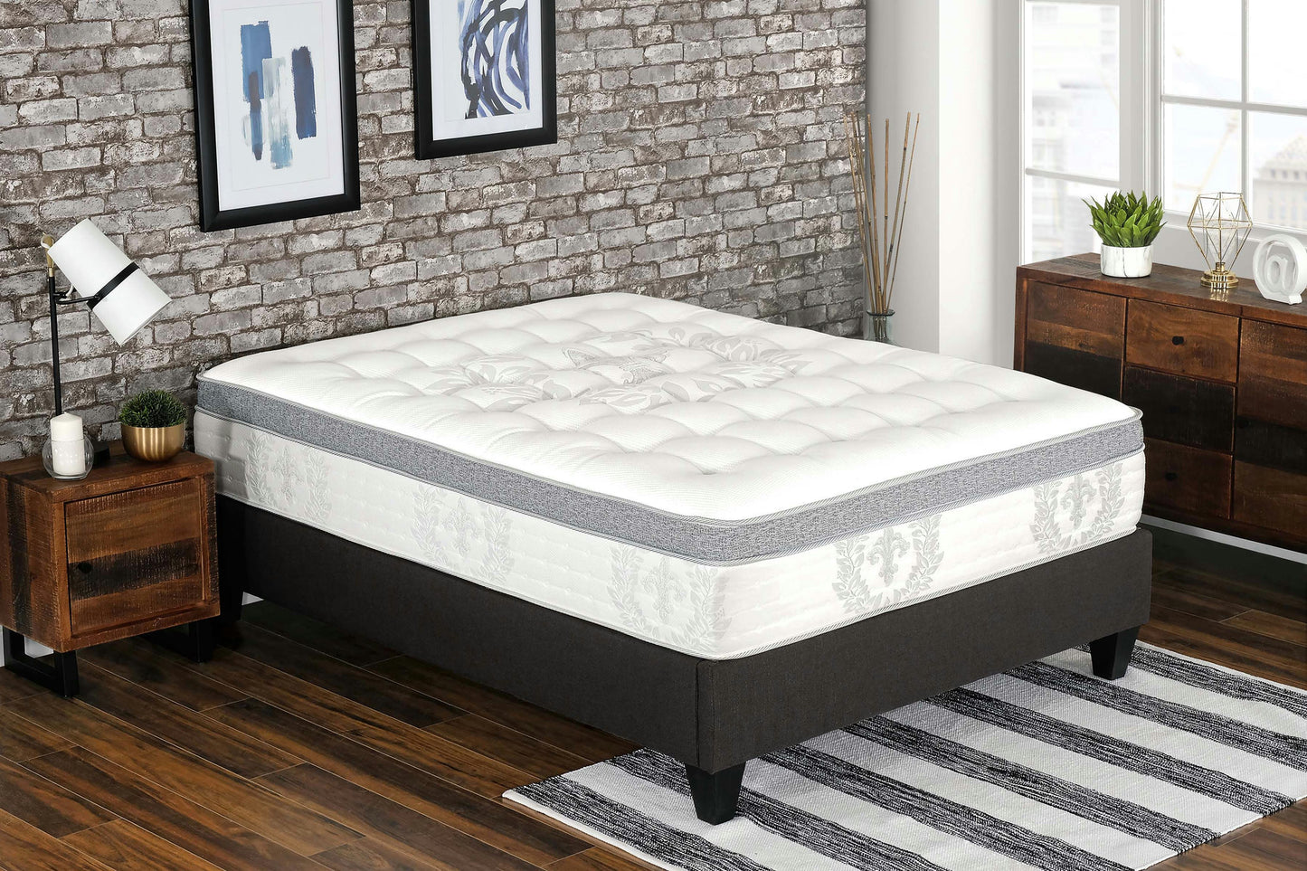 Kinley 14" Euro Top Pocket Coil Mattress, Full