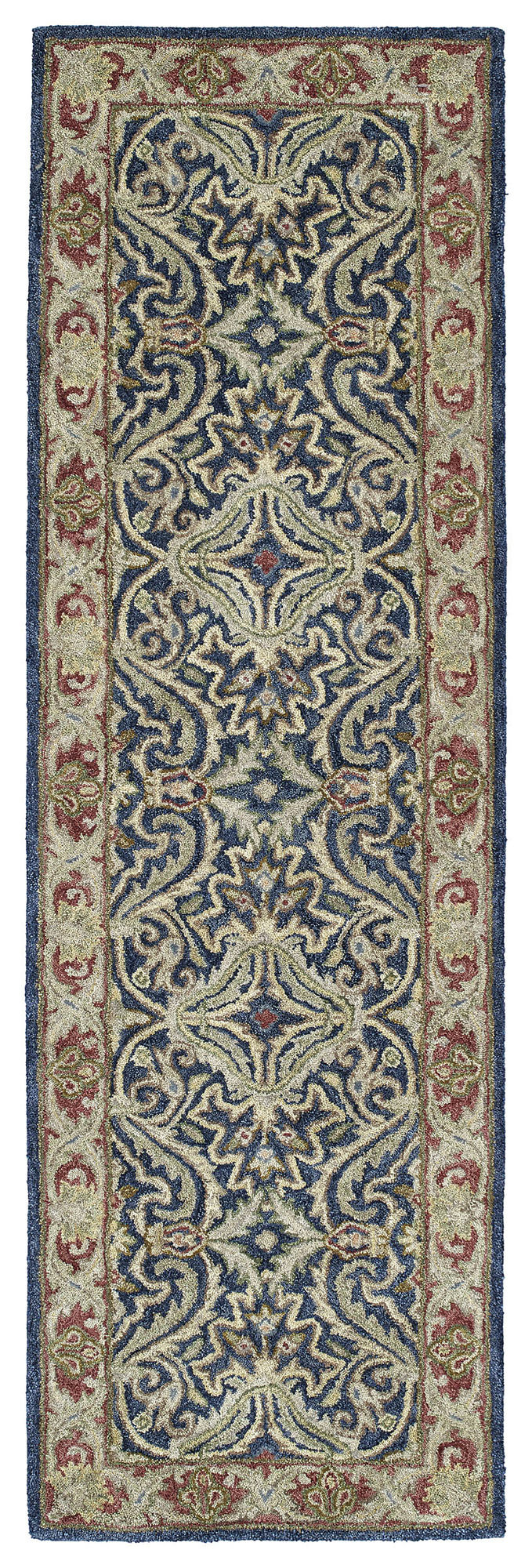 Kaleen Solomon Collection Dark Blue Throw Rug 2' x 3'