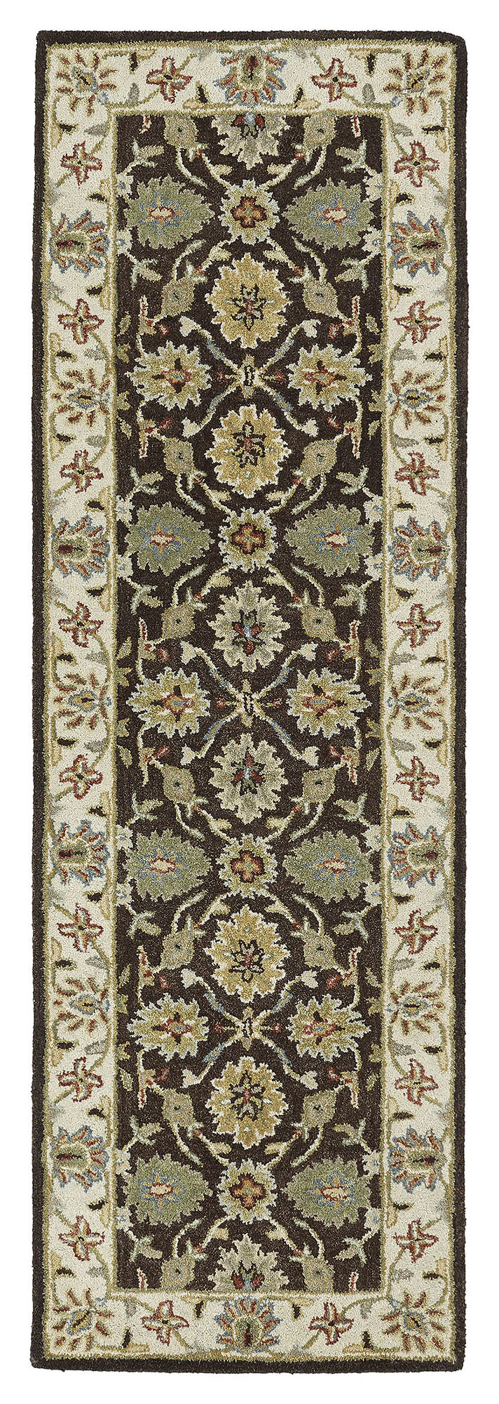 Kaleen Solomon Collection Dark Brown Throw Rug 2' x 3'