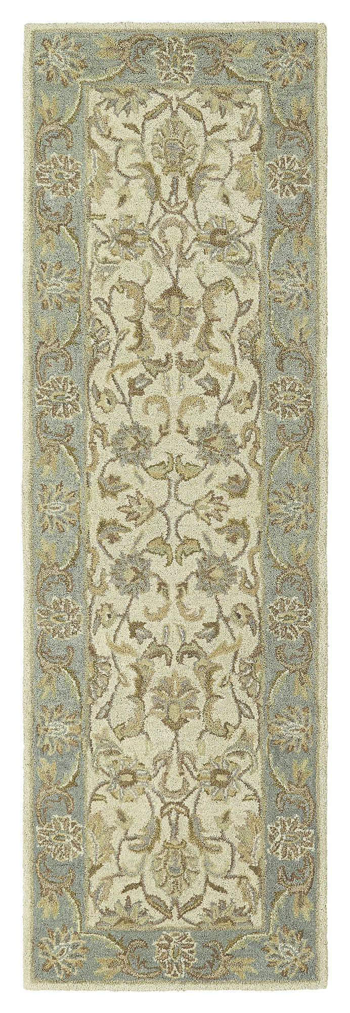 Kaleen Solomon Collection Ivory Mint Runner 2'6" x 8'