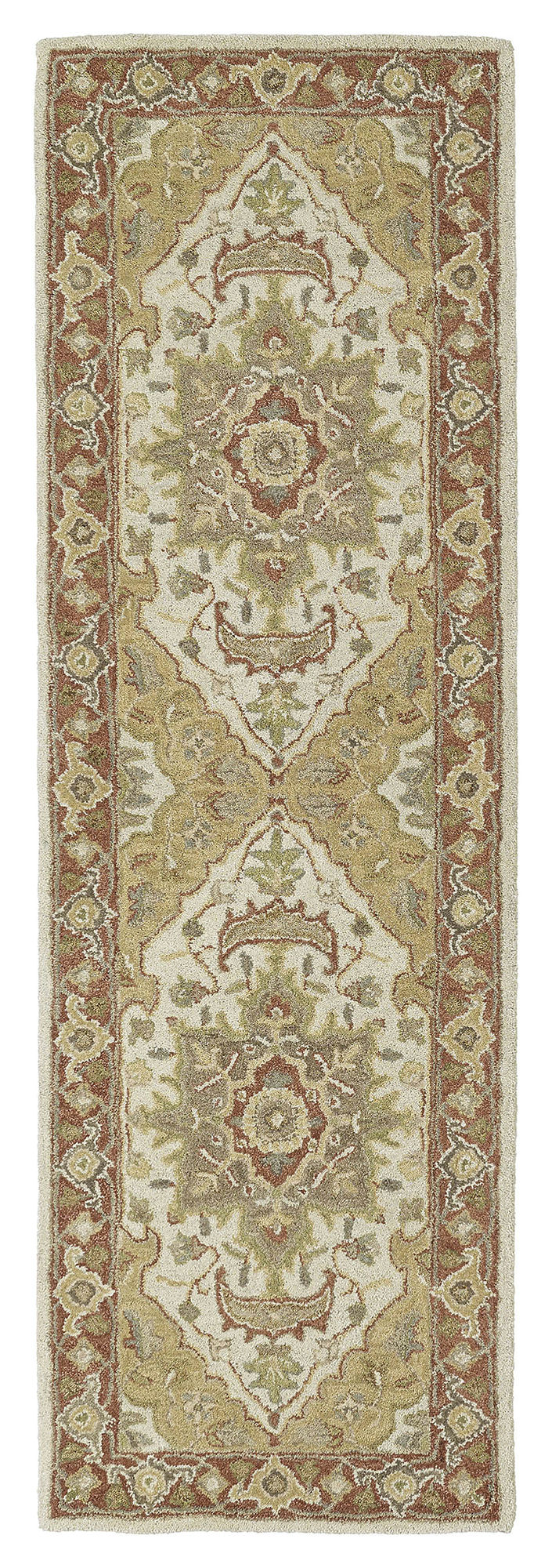 Kaleen Solomon Collection Gold Oatmeal Throw Rug 2' x 3'