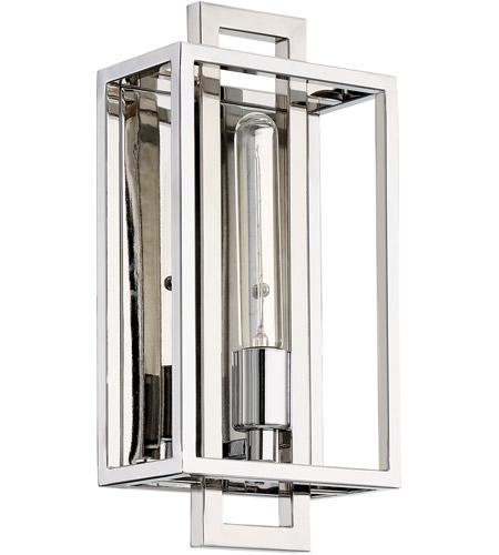 Cubic Wall Sconce 1 Light Chrome