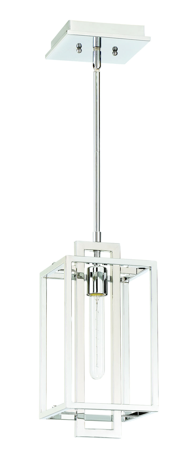 Cubic 1 Light Mini Pendant in Chrome