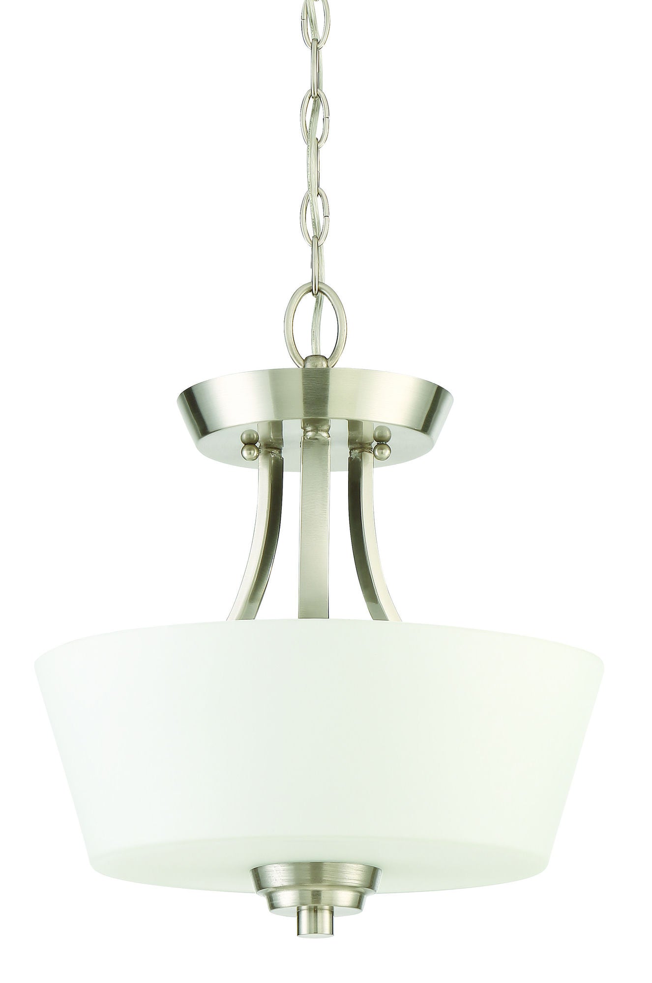 Grace 2 Light Convertible Semi Flush in Brushed Polished Nickel, 41952-BNK