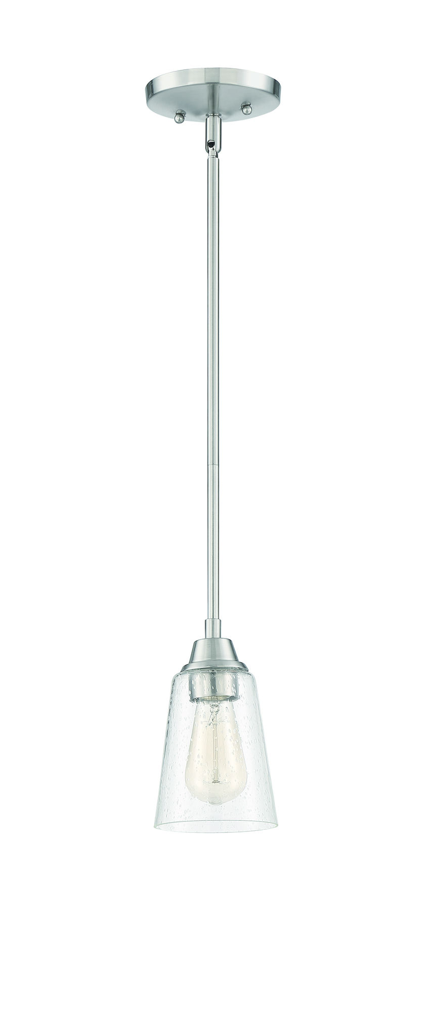 Grace 1 Light Mini Pendant in Brushed Polished Nickel, 41991-BNK-CS