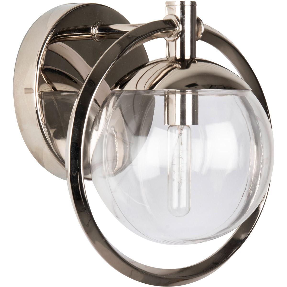 Piltz 1 Light Vanity in Polished Nickel
