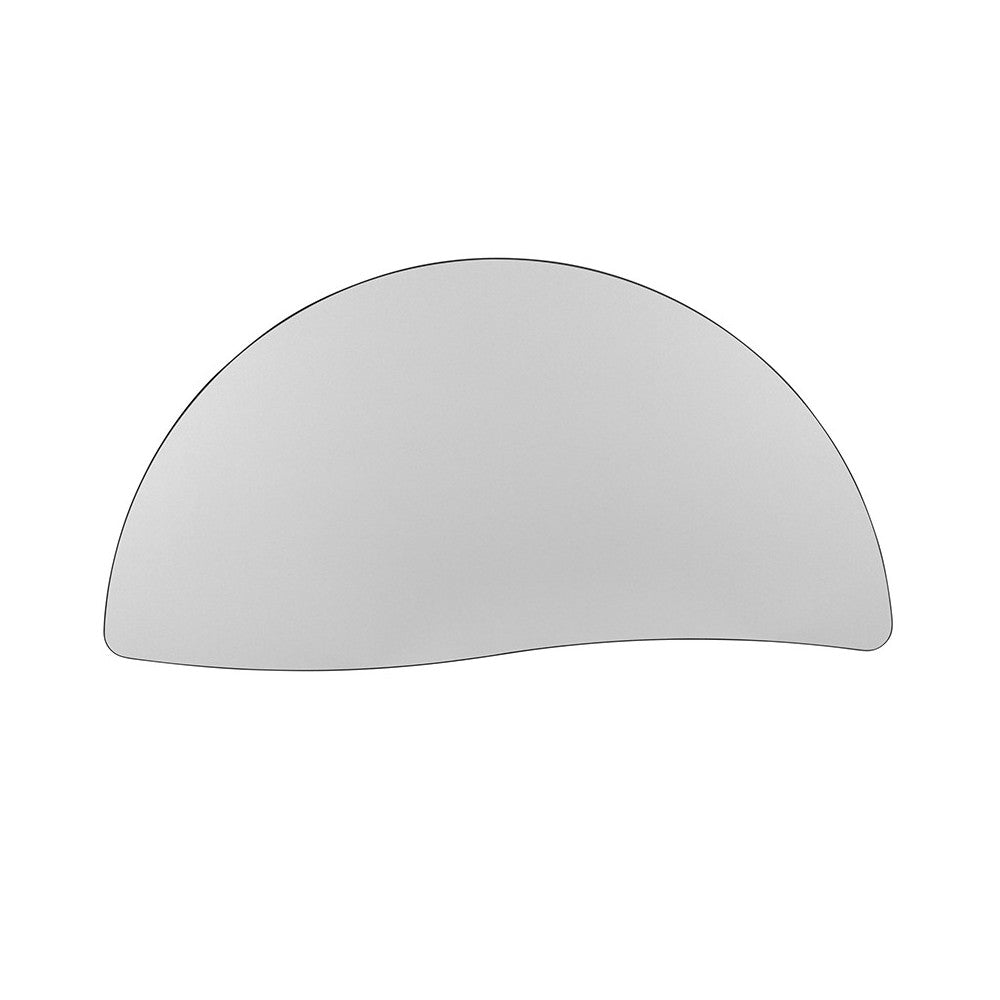 47.5" Half Circle Wave Collaborative Gray Thermal Laminate Activity Table - Height Adjustable Short Legs
