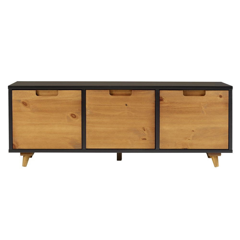 48" Ivy Storage Bench - Caramel/Black