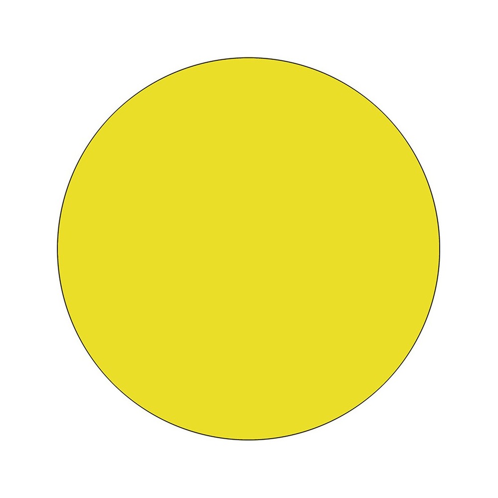 48'' Round Yellow HP Laminate Activity Table - Standard Height Adjustable Legs