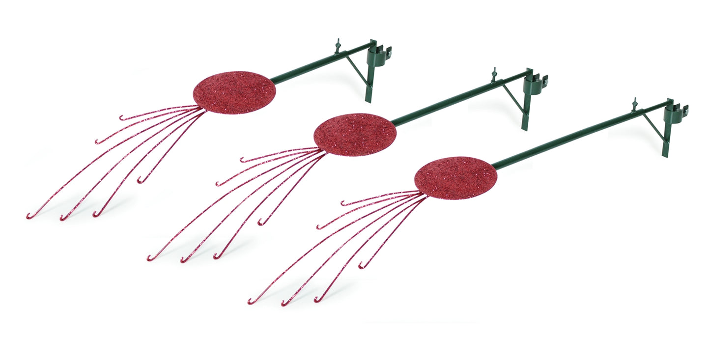 Tree Display Arm - Adjustable (Set Of 6) 13"-18",16"-23",20"-31" Metal