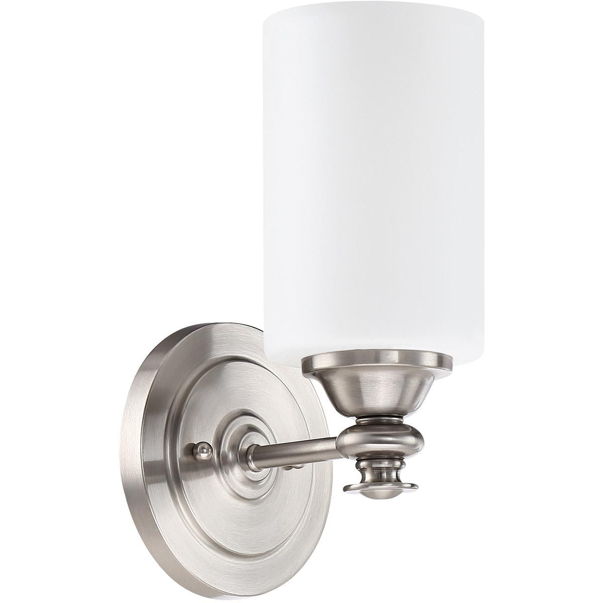 Dardyn Wall Sconce 1 Light Brushed Polished Nickel, 49801-BNK