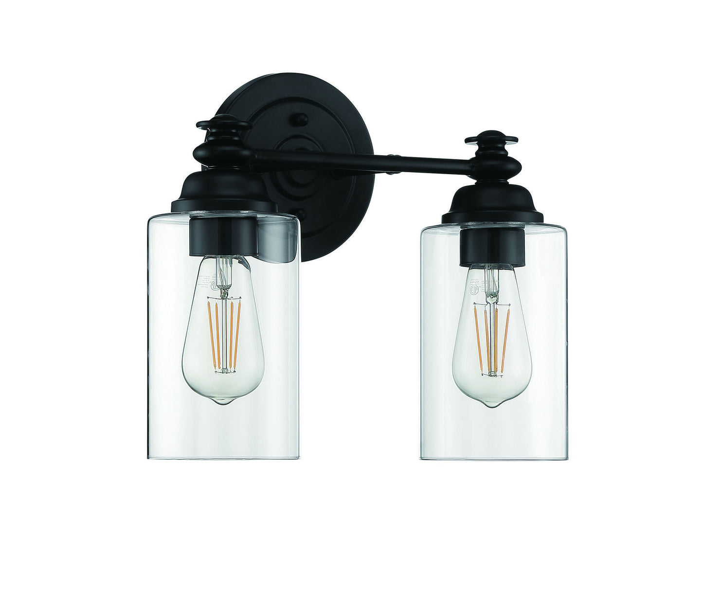 Dardyn 2 Light Vanity in Espresso, 49802-FB-C