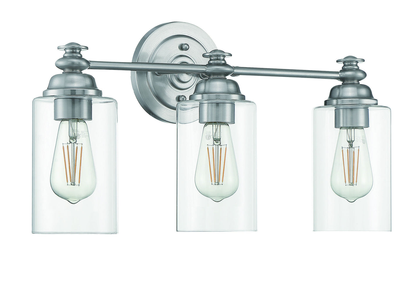 Dardyn 3 Light Vanity in Brushed Polished Nickel, 49803-BNK-C