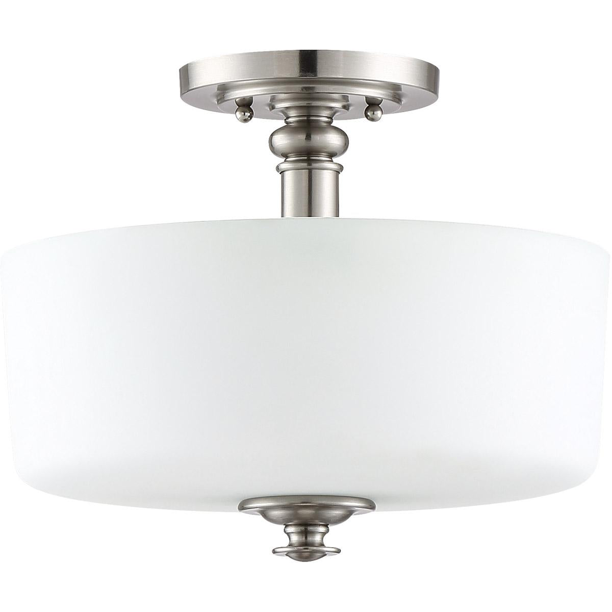 Dardyn Convertible Semi Flush 3 Light Brushed Polished Nickel, 49853-BNK