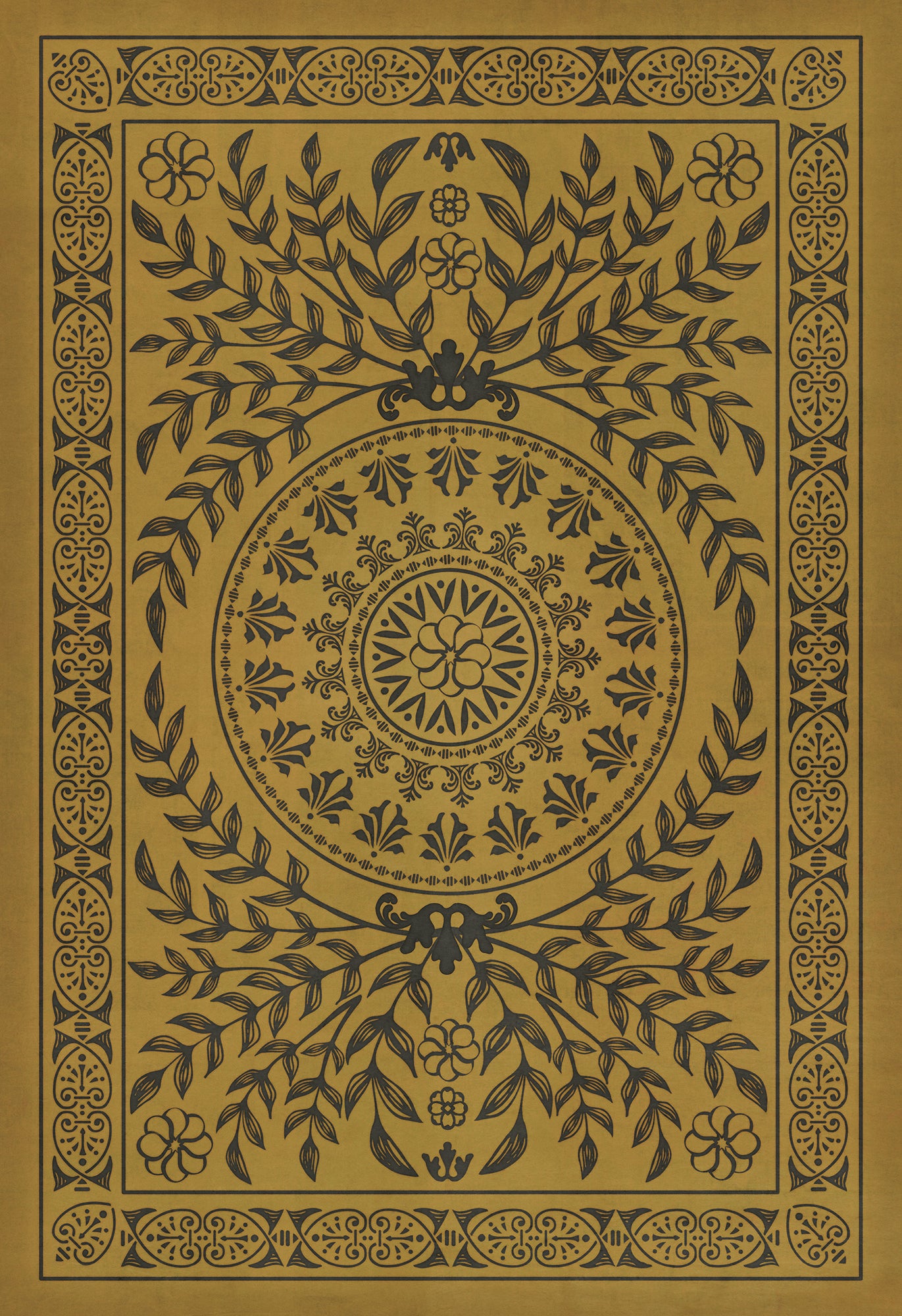 Pattern 40 Alhambra 96x140 Vintage Vinyl Floorcloth