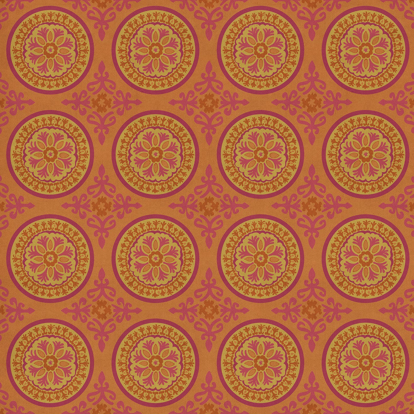 Pattern 43 Enlightenment 60x60 Vintage Vinyl Floorcloth