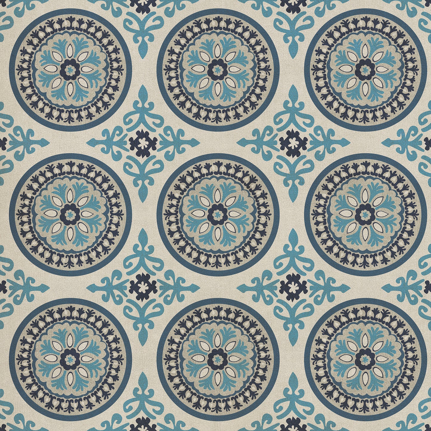 Pattern 43 Epiphany 36x36 Vintage Vinyl Floorcloth