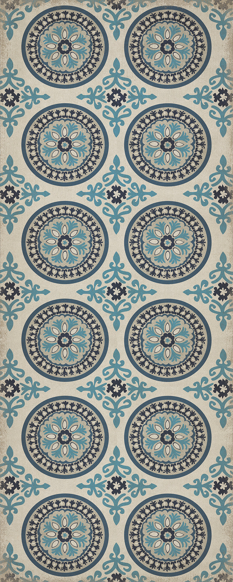 Pattern 43 Epiphany 36x90 Vintage Vinyl Floorcloth