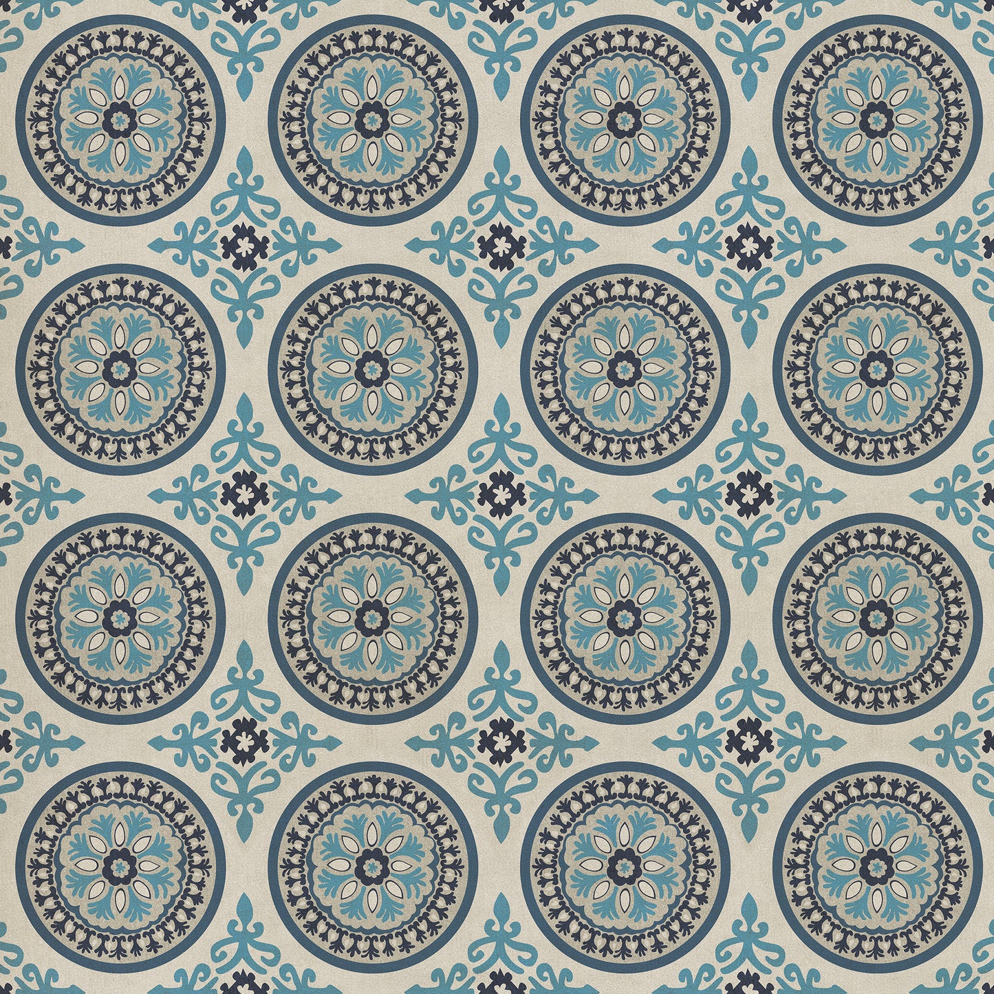 Pattern 43 Epiphany 60x60 Vintage Vinyl Floorcloth