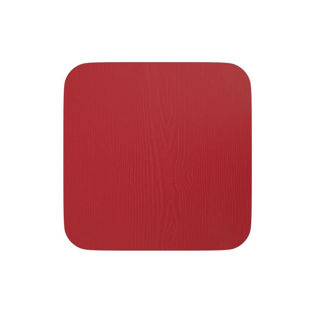 4PK Red Poly Resin Wood Seats with Rounded Edges