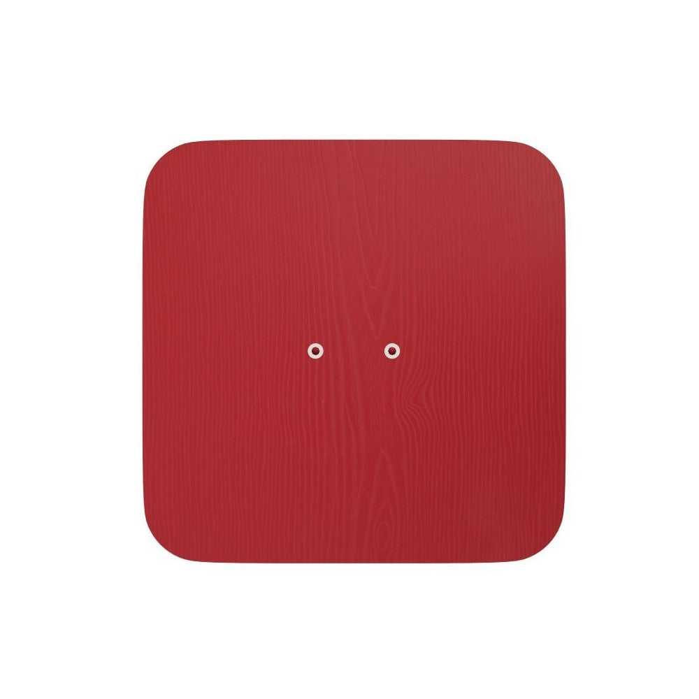 4PK Red Poly Resin Wood Seats with Rounded Edges
